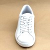 Sneaker da ballo unisex latino americano salsa bachata kizomba sottopiede memory pelle bianca suola gommina da ballo