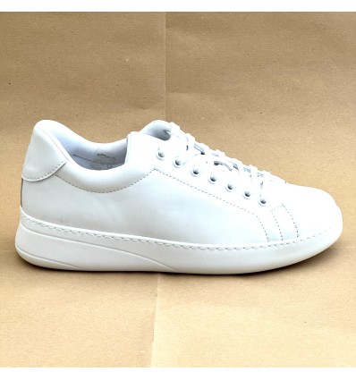 Sneaker da ballo unisex latino americano salsa bachata kizomba sottopiede memory pelle bianca suola gommina da ballo