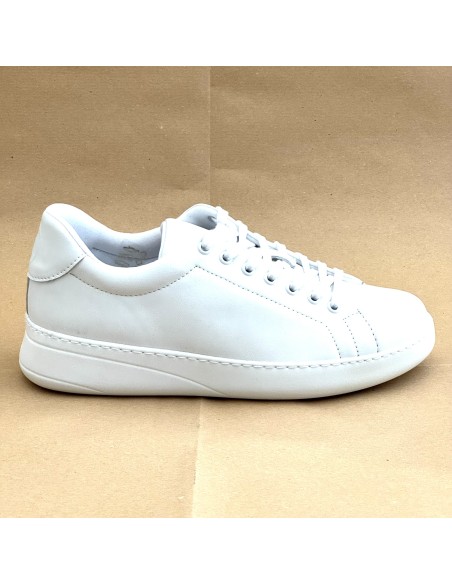Sneaker da ballo unisex latino americano salsa bachata kizomba sottopiede memory pelle bianca suola gommina da ballo