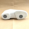 Sneaker da ballo unisex allenamento ballo da sala latino tango caraibici tessuto traspirante bianco suola spezzata gommina