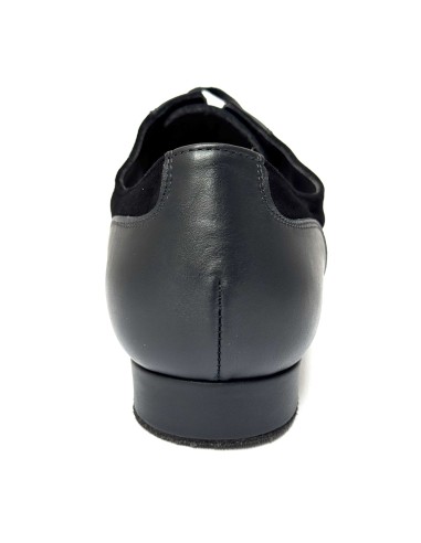 Scarpe da ballo uomo ballo da sala liscio latino caraibico tango articolo 870M pelle camoscio nero suola bufalo tacco 20