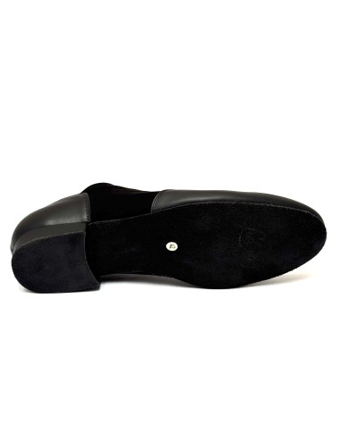 Scarpe da ballo uomo ballo da sala liscio latino caraibico tango articolo 870M pelle camoscio nero suola bufalo tacco 20