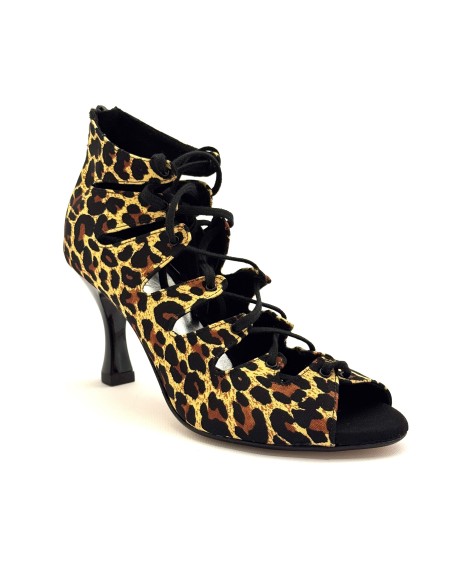 Scarpa da ballo donna latino americano caraibici salsa bachata ballo da sala tango articolo 7F84  suola cuoio tacco 80 rocchetto