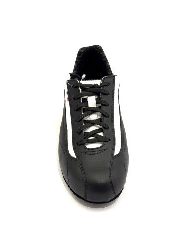 Scarpe da ballo uomo latino tango salsa bachata articolo SNEAKERSNB pelle nero bianco suola bufalo tacco 20