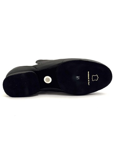 Scarpe da ballo uomo latino tango salsa bachata articolo SNEAKERSNB pelle nero bianco suola bufalo tacco 20