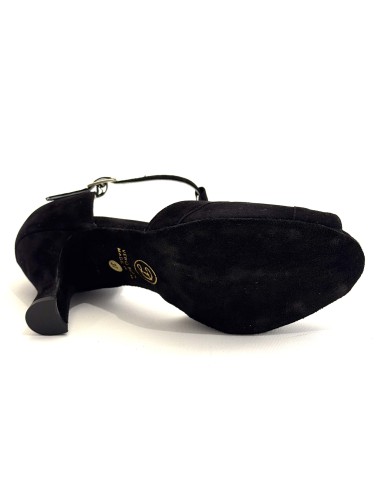 Scarpa da ballo donna latino americano ballo da sala salsa bachata articolo 2022 camoscio nero suola bufalo tacco 70
