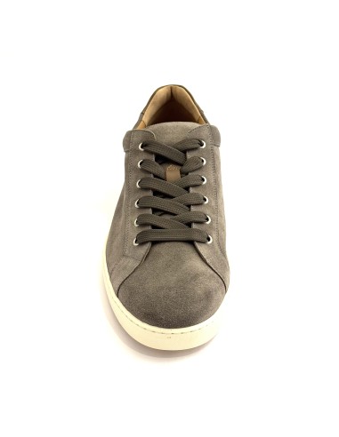 Sneaker casual uomo articolo SPENCER2 camoscio grigio pelle taupe suola gomma