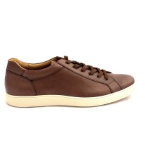 Sneaker casual uomo articolo SPENCER1 pelle marrone suola gomma