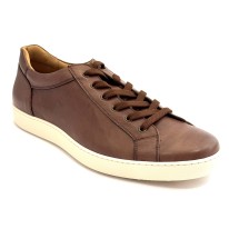 Sneaker casual uomo articolo SPENCER1 pelle marrone suola gomma 2