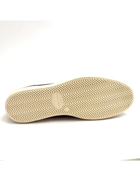 Sneaker casual uomo articolo SPENCER1 pelle marrone suola gomma