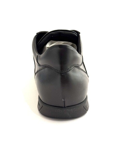 Scarpe casual uomo articolo ARMU1 pelle nera suola gomma nera
