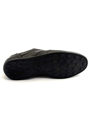 Scarpe casual uomo articolo ARMU1 pelle nera suola gomma nera