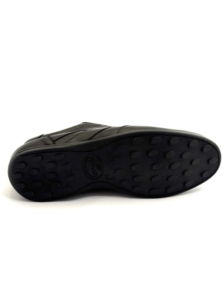 Scarpe casual uomo articolo ARMU1 pelle nera suola gomma nera